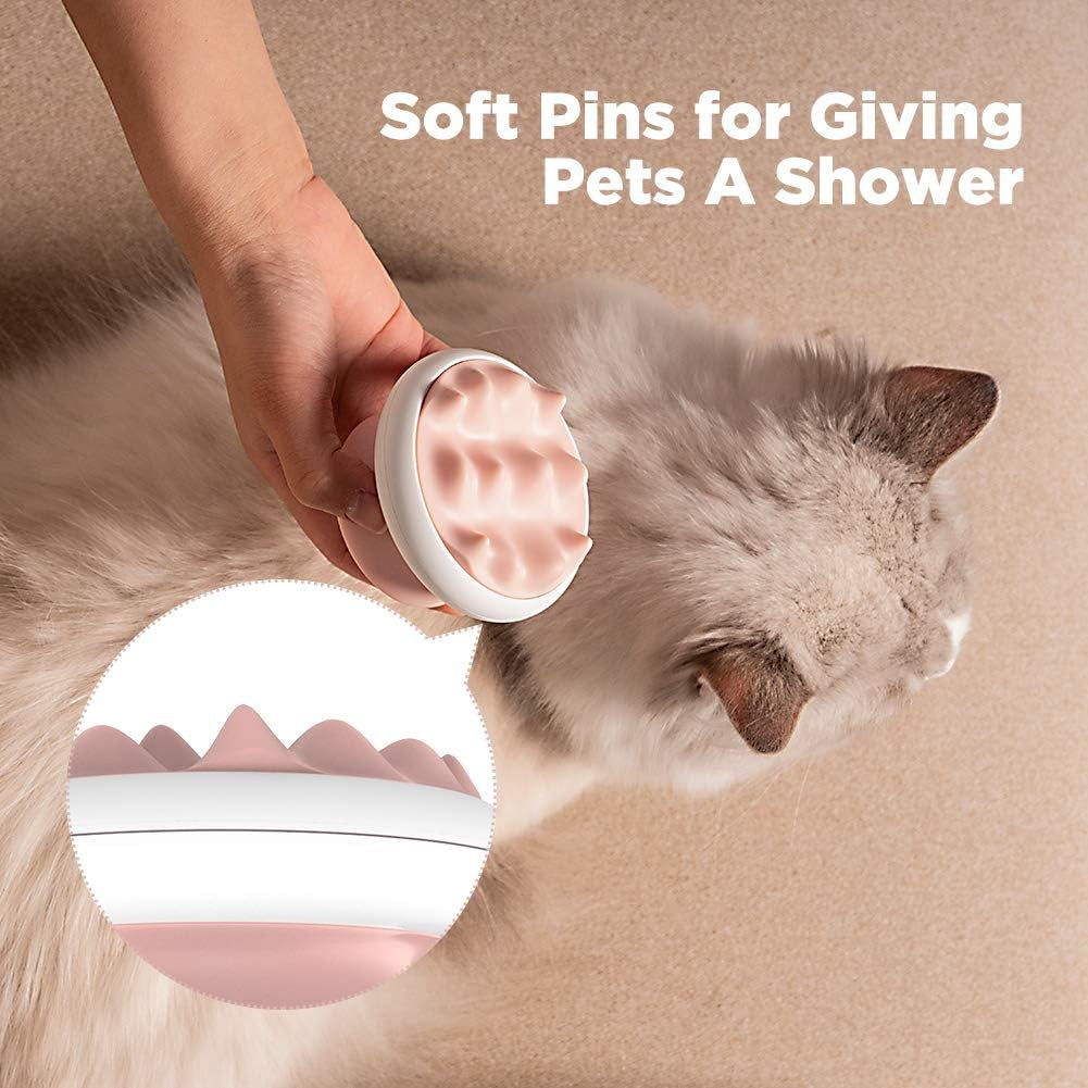 Pet Bath Massage Brush, Soft Washable Cat Brush for Shedding and Grooming, Removes Long Hair, Short Hair Dog Deshedding Brush for Washing and Massaging Dogs, Cats, Puppy, Rabbit, Small Animals